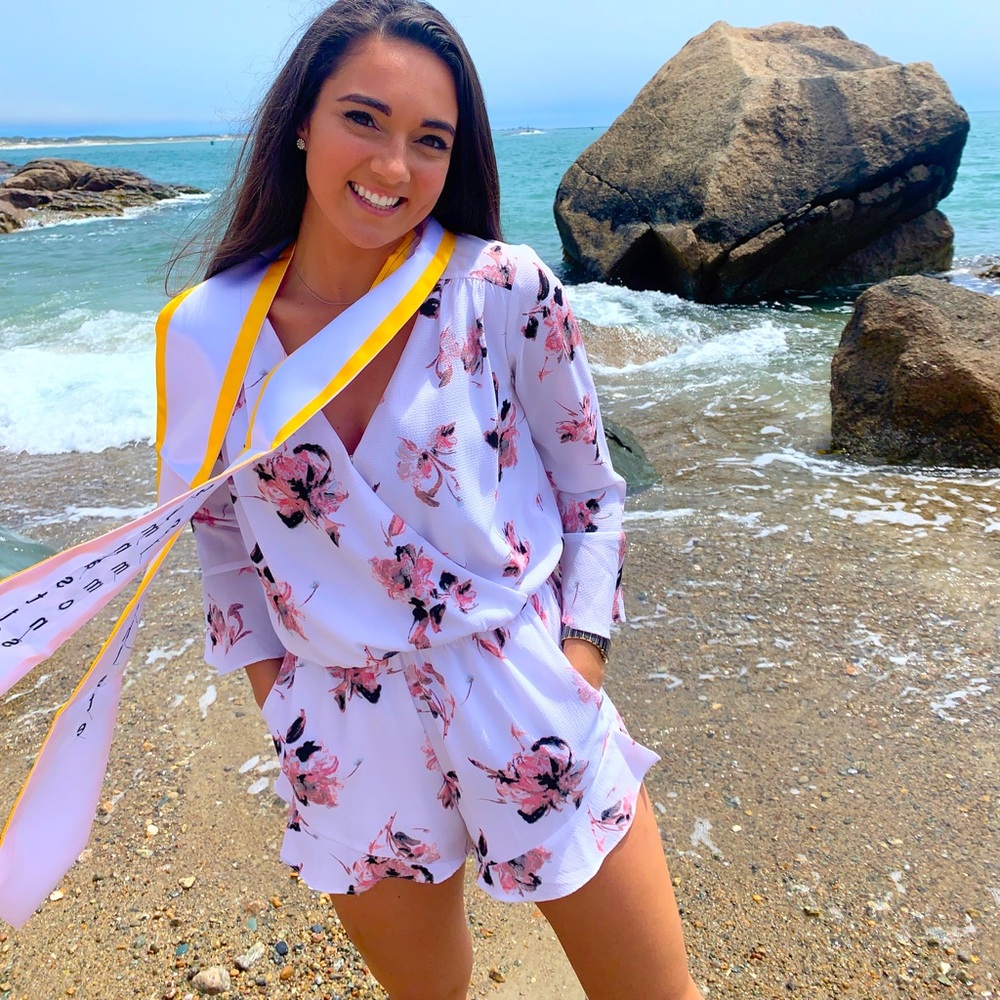 Floral Half Sleeve Romper